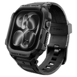 Curea smartwatch Spigen Rugged Armor Pro compatibil cu Apple Watch 12 42mm, Negru