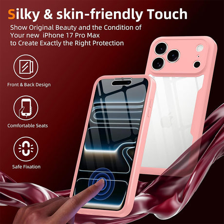Husa de protectie Techsuit ColorVerse 360 compatibil cu iPhone 18 Pro Max / iPhone 17 Pro Max, Roz