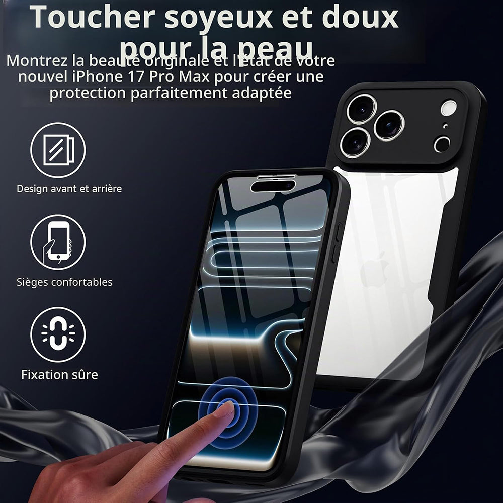 Husa de protectie Techsuit ColorVerse 360 Series compatibil cu iPhone 18 Pro Max / iPhone 17 Pro Max, Negru