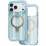 Husa de protectie Torras Ostand Q3 Air compatibil cu iPhone 17 Pro / iPhone 18 Pro, Albastru