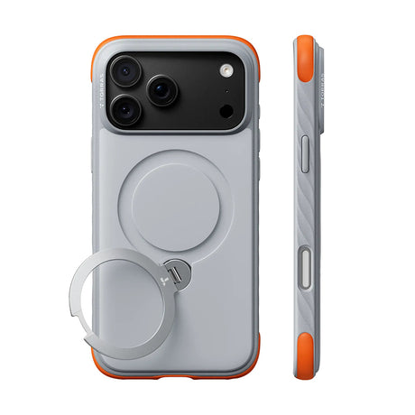 Husa de protectie Torras Ostand Q3 compatibil cu iPhone 18 Pro / iPhone 17 Pro, Alb