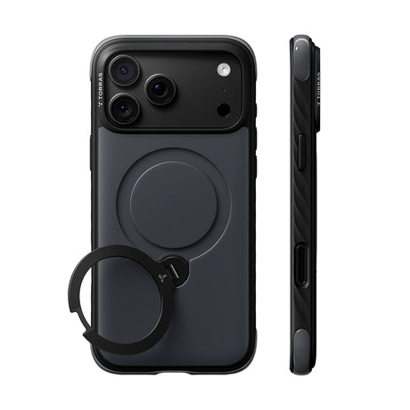 Husa de protectie Torras Ostand Q3 compatibil cu iPhone 18 Pro Max / iPhone 17 Pro Max, Negru
