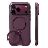 Husa de protectie Torras Ostand Q3 Air Essential compatibil cu iPhone 18 Pro / iPhone 17 Pro, Mov