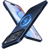 Husa de protectie Torras OriginFit-Mag compatibil cu iPhone 18 Pro Max / iPhone 17 Pro Max, Albastru