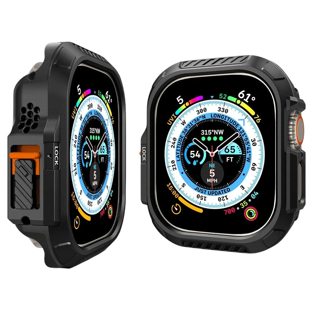 Husa smartwatch Spigen Apple Watch Ultra compatibil cu Ultra / Ultra 2 / Ultra 3 / Ultra 4, Negru