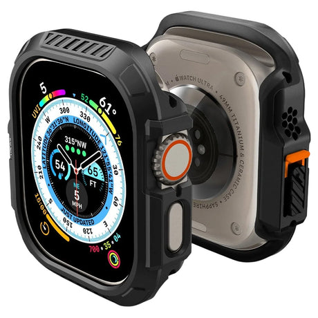 Spigen okosóra tok Apple Watch Ultra készülékhez, fekete