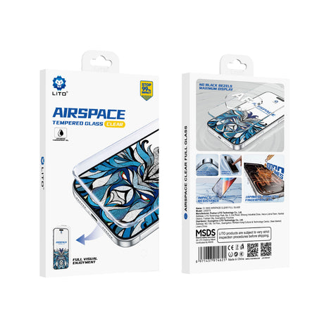 Folie de protectie Lito Airspace Border compatibil cu iPhone 17 Pro Max / iPhone 18 Pro Max, Transparent