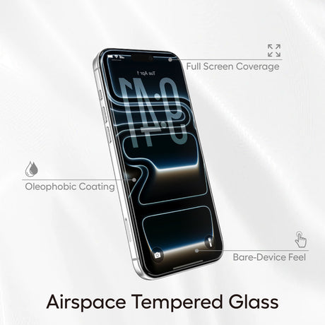 Folie de protectie Lito Airspace Border compatibil cu iPhone 17 Pro Max / iPhone 18 Pro Max, Transparent