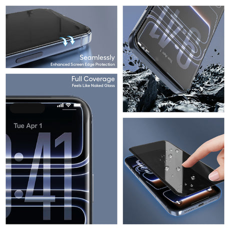 Folie de protectie Lito Airspace Border compatibil cu iPhone 18 Pro Max, Privacy