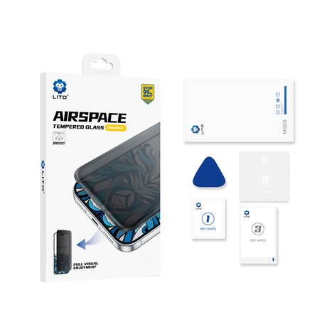 Folie de protectie Lito Airspace Border compatibil cu iPhone 18 Pro Max, Privacy