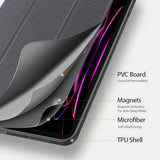 Husa de protectie tableta Dux Ducis Domo Series compatibil cu Samsung Galaxy Tab S11 Ultra / Tab S12 Ultra, Negru