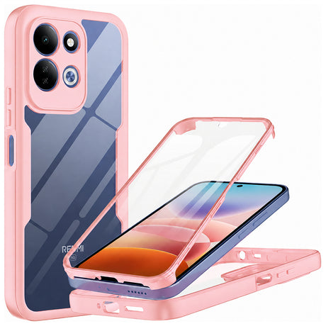 Husă + folie Techsuit ColorVerse 360 Series roz pentru Xiaomi Redmi 17 4G / Redmi 17 5G