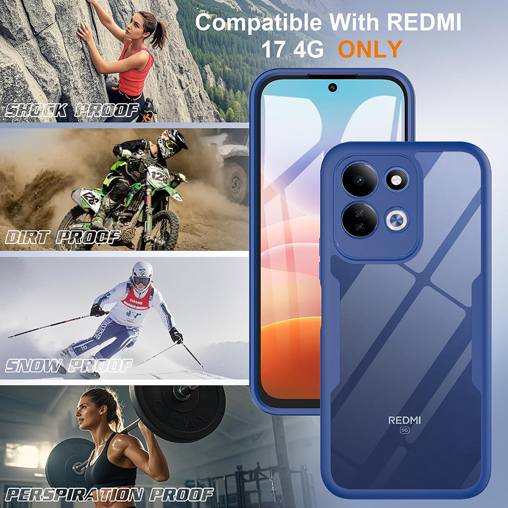 Husa de protectie Techsuit ColorVerse 360 Series compatibil cu Xiaomi Redmi 17 4G / Redmi 17 5G, Albastru