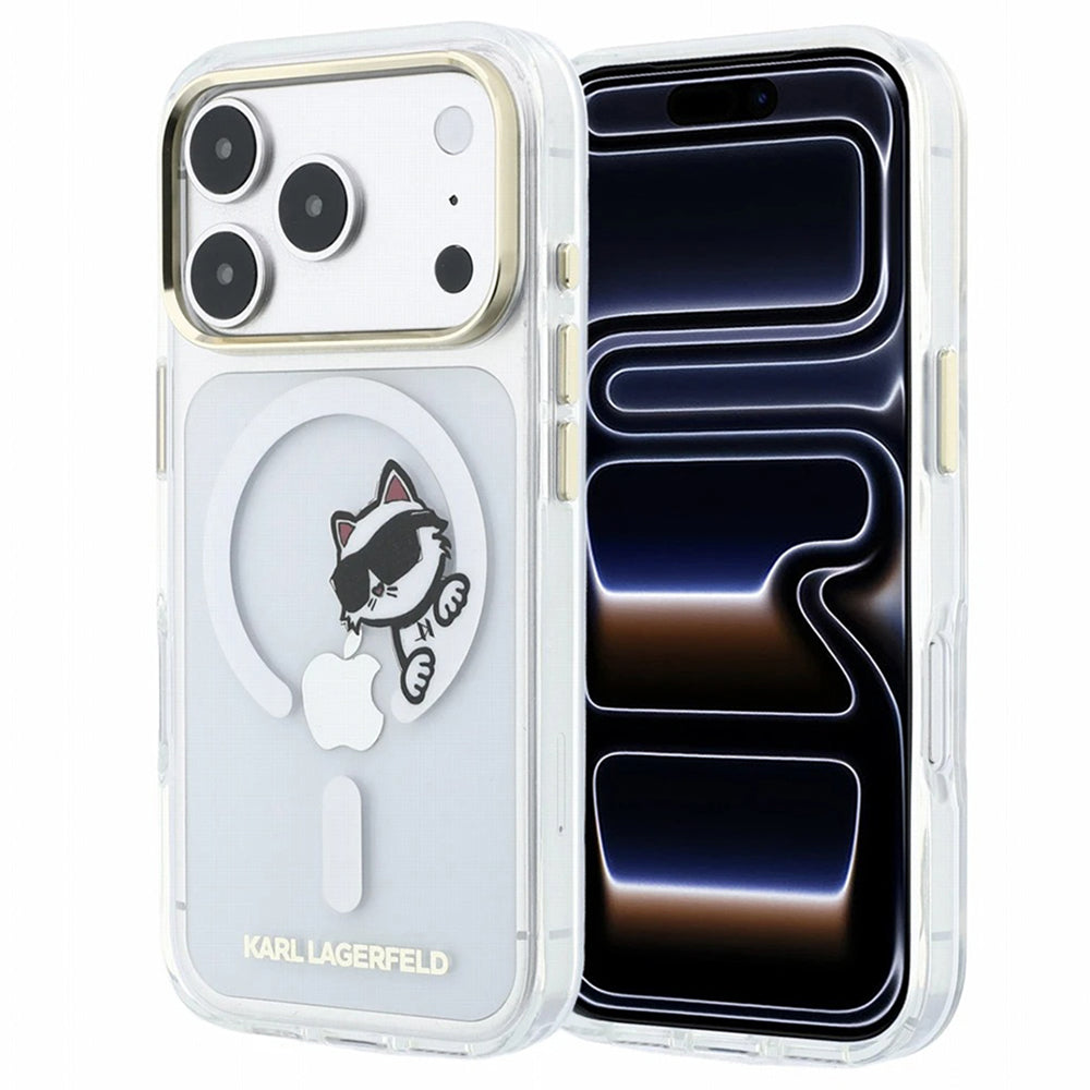 Husa de protectie Karl Lagerfeld compatibil cu iPhone 18 Pro / iPhone 17 Pro, Transparent