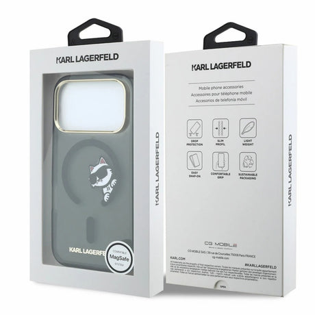 Husa de protectie Karl Lagerfeld IML compatibil cu iPhone 17 Pro Max / iPhone 18 Pro Max, Negru