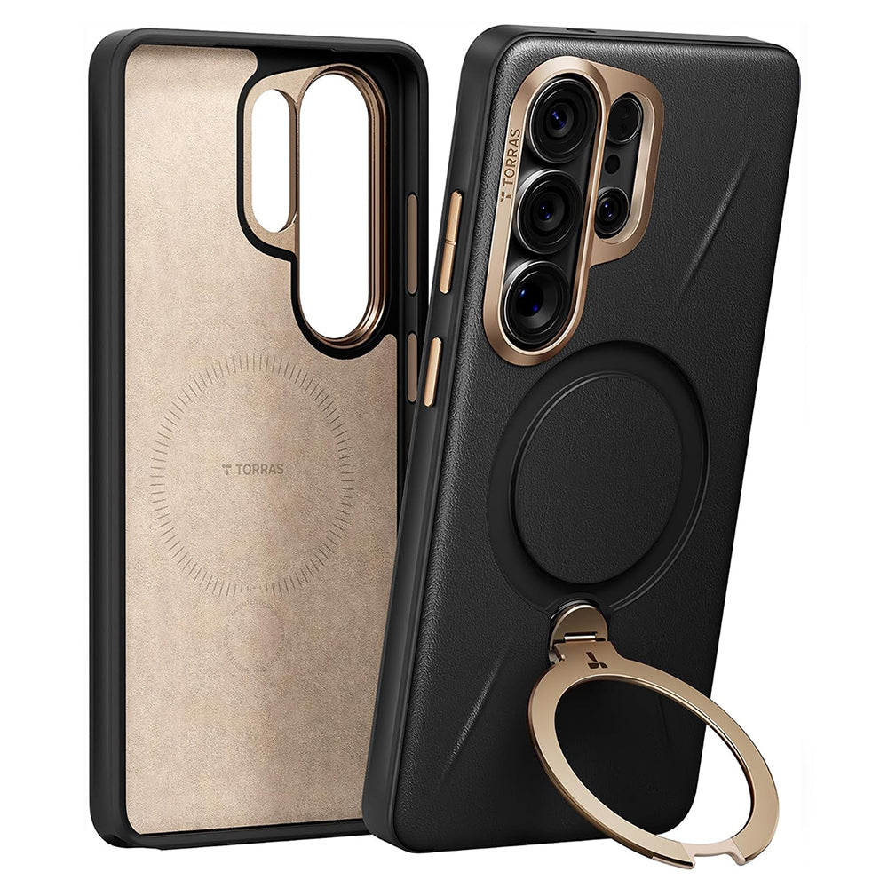 Husa de protectie Torras QPRO Leather compatibil cu Samsung Galaxy S26 Ultra, Negru