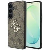 Husa de protectie Guess Leather 4G compatibil cu Samsung Galaxy S26 FE, Maro
