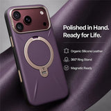 Husa de protectie Torras QPRO Leather Series compatibil cu iPhone 18 Pro Max / iPhone 17 Pro Max, Mov