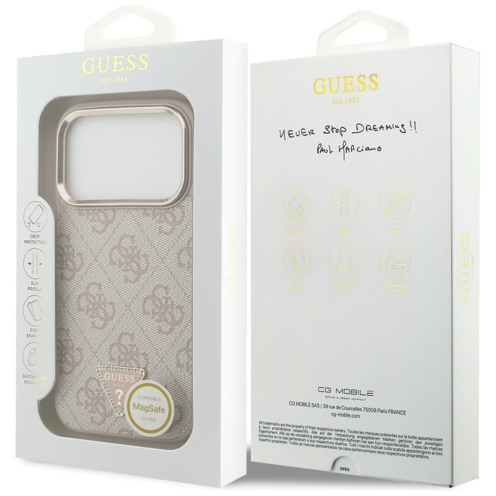 Husa de protectie Guess Hardcase 4G compatibil cu iPhone 18 Pro / iPhone 17 Pro, Roz