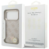 Husa de protectie Guess Hardcase 4G compatibil cu iPhone 18 Pro / iPhone 17 Pro, Roz