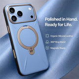Husa de protectie Torras QPRO Leather Series compatibil cu iPhone 18 Pro Max / iPhone 17 Pro Max, Albastru
