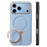 Husa de protectie Torras QPRO Leather Series compatibil cu iPhone 18 Pro Max / iPhone 17 Pro Max, Albastru