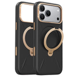 Husa de protectie Torras QPRO Leather Series compatibil cu iPhone 17 Pro / iPhone 18 Pro, Negru