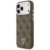 Husa de protectie Guess Hardcase 4G compatibil cu iPhone 18 Pro Max / iPhone 17 Pro Max, Maro