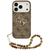 Husa de protectie Guess Hardcase 4G compatibil cu iPhone 18 Pro Max / iPhone 17 Pro Max, Maro