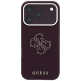 Husa de protectie Guess compatibil cu iPhone 17 Pro Max / iPhone 18 Pro Max, Bordo