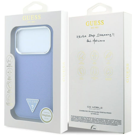 Husa de protectie Guess compatibil cu iPhone 17 Pro Max / iPhone 18 Pro Max, Albastru