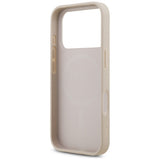 Husa de protectie Guess Leather 4G compatibil cu iPhone 18 Pro / iPhone 17 Pro, Roz