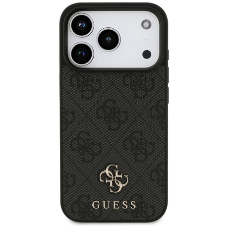 Husa de protectie Guess 4G Small and Classic Logo MagSafe compatibil cu iPhone 18 Pro / iPhone 17 Pro, Negru