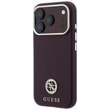 Husa de protectie Guess compatibil cu iPhone 17 Pro Max / iPhone 18 Pro Max, Bordo