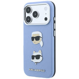 Husa de protectie Karl Lagerfeld Saffiano compatibil cu iPhone 17 Pro Max / iPhone 18 Pro Max, Albastru