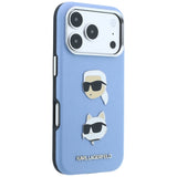 Husa de protectie Karl Lagerfeld Saffiano compatibil cu iPhone 17 Pro Max / iPhone 18 Pro Max, Albastru