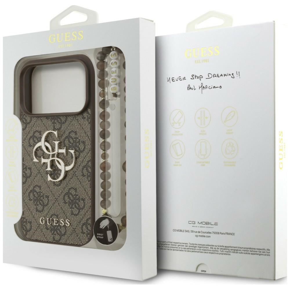 Husa de protectie Guess compatibil cu iPhone 18 Pro / iPhone 17 Pro, Maro