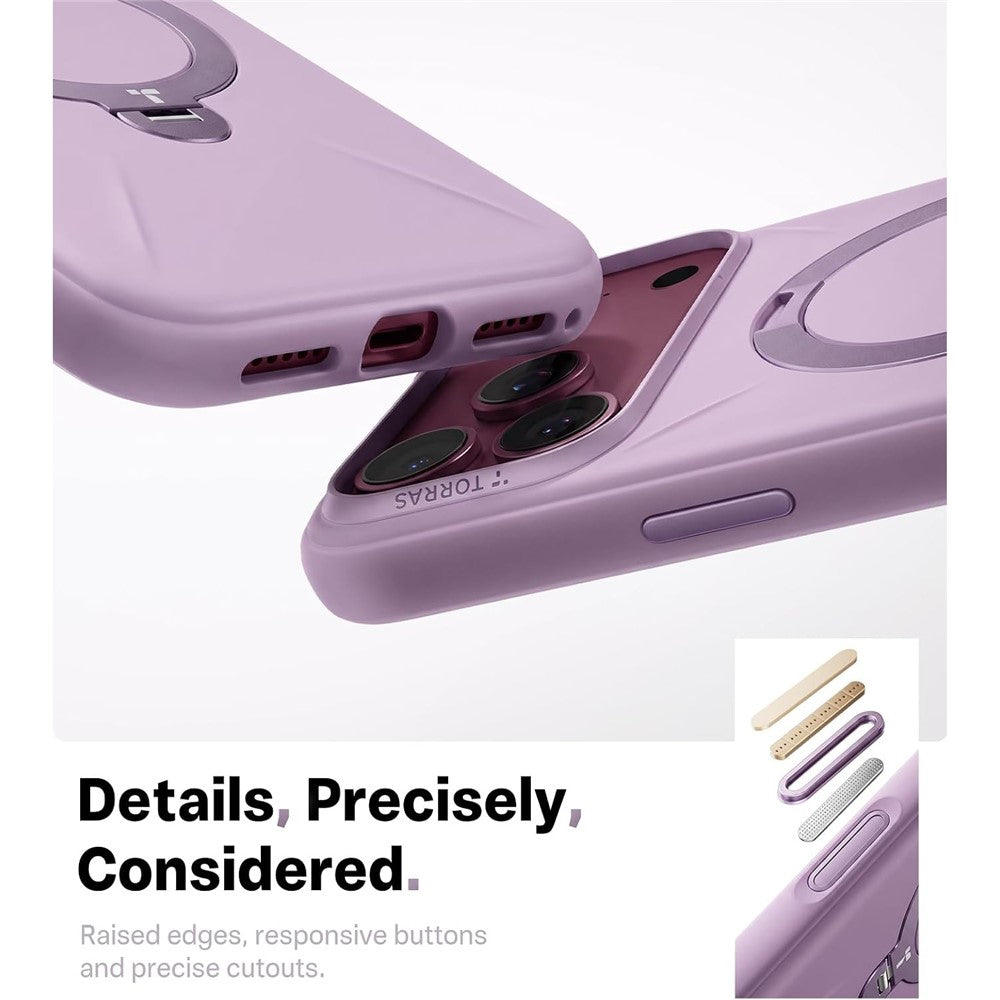 Husa de protectie Torras QPRO Silicone compatibil cu iPhone 18 Pro / iPhone 17 Pro, Mov