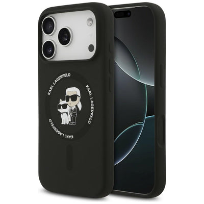 Husa de protectie Karl Lagerfeld compatibil cu iPhone 17 Pro / iPhone 18 Pro, Negru