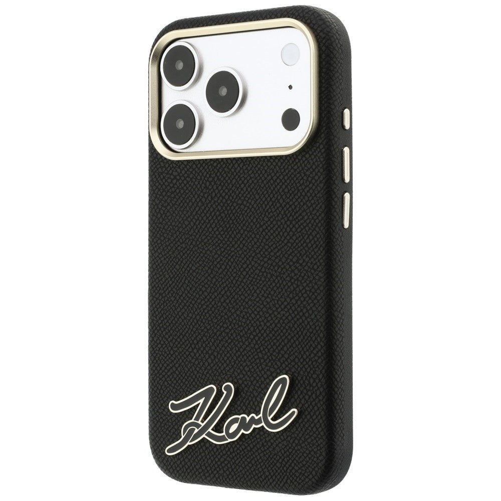 Husa de protectie Karl Lagerfeld compatibil cu iPhone 18 Pro / iPhone 17 Pro, Negru