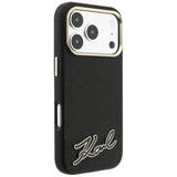Husa de protectie Karl Lagerfeld compatibil cu iPhone 18 Pro / iPhone 17 Pro, Negru