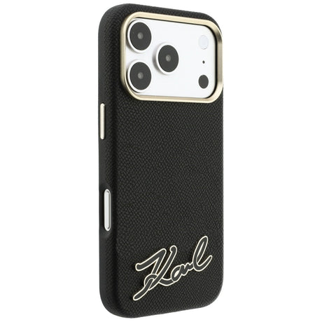 Husa de protectie Karl Lagerfeld compatibil cu iPhone 18 Pro / iPhone 17 Pro, Negru