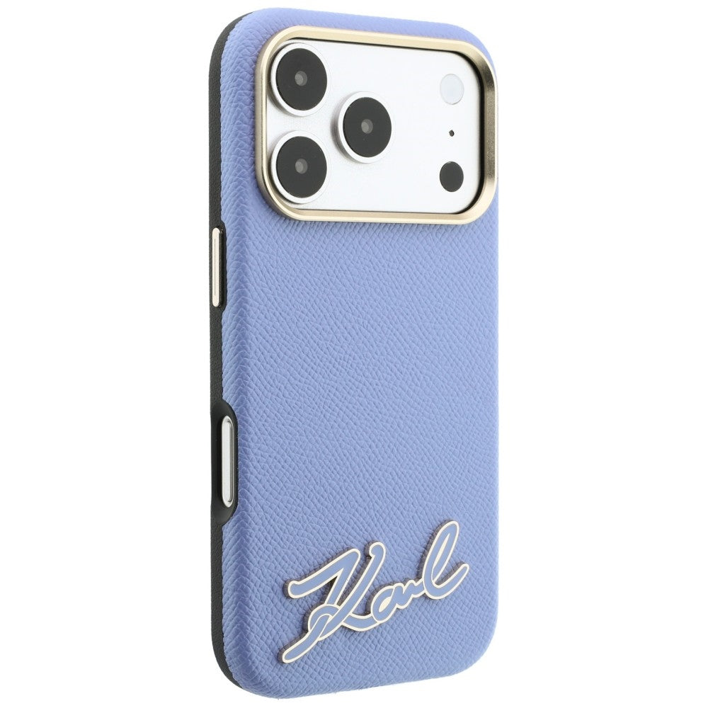 Husa de protectie Karl Lagerfeld compatibil cu iPhone 18 Pro / iPhone 17 Pro, Albastru