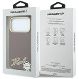 Husa de protectie Karl Lagerfeld compatibil cu iPhone 18 Pro / iPhone 17 Pro, Bordo