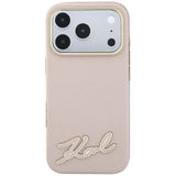 Husa de protectie Karl Lagerfeld compatibil cu iPhone 18 Pro / iPhone 17 Pro, Roz