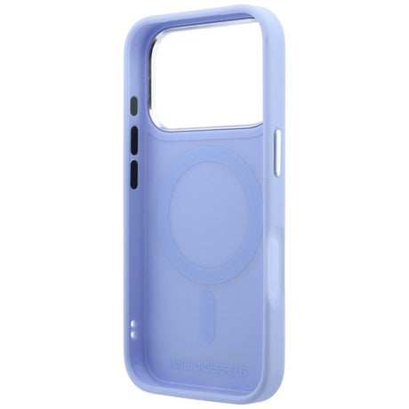 Husa de protectie Karl Lagerfeld Saffiano compatibil cu iPhone 18 Pro Max / iPhone 17 Pro Max, Albastru