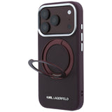 Husa de protectie Karl Lagerfeld Saffiano compatibil cu iPhone 17 Pro Max / iPhone 18 Pro Max, Bordo