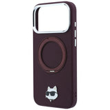 Husa de protectie Karl Lagerfeld Saffiano compatibil cu iPhone 18 Pro / iPhone 17 Pro, Bordo