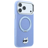 Husa de protectie Karl Lagerfeld Saffiano compatibil cu iPhone 18 Pro / iPhone 17 Pro, Albastru