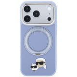 Husa de protectie Karl Lagerfeld Saffiano compatibil cu iPhone 18 Pro / iPhone 17 Pro, Albastru